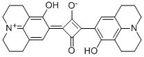 1-(2-Hydroxy-julolidin-4-yl)-3-(1,4-dihydro-2-hydroxy-julolidin-4-ylidene-onium)-2-oxo-cyclobuten-4-olate Struktur