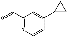 4-cyclopropylpicolinaldehyde Struktur