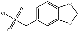 Benzo[1,3]dioxol-5-ylmethanesulfonyl chloride Struktur