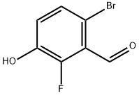 6-bromo-2-fluoro-3-hydroxybenzaldehyde Struktur