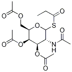 Propionyl 3,4,6-Tri-O-acetyl-2-acetamido-2-deoxy--D-thiogalactopyranoside Struktur