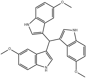 tris(5-methoxy-1H-indol-3-yl)methane Struktur