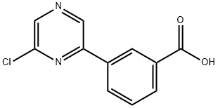 3-(6-CHLORO-PYRAZIN-2-YL)-BENZOIC ACID Struktur