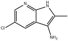 1H-Pyrrolo[2,3-b]pyridin-3-aMine, 5-chloro-2-Methyl- Struktur