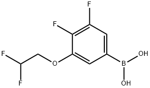 3-(2,2-difluoro-ethoxy)-4,5-difluoro-benzeneboronic acid Struktur