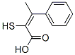 3-Phenyl-3-methyl-2-mercaptopropenoic acid Struktur