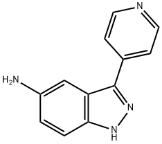 3-(pyridin-4-yl)-1H-indazol-5-amine Struktur