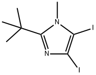 2-tert-butyl-4,5-diiodo-1-Methyl-1H-iMidazole Struktur