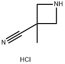 3-METHYL-3-AZETIDINECARBONITRILE HYDROCHLORIDE Struktur