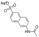 sodium 6-acetamidonaphthalene-2-sulphonate  Struktur