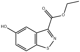 5-Hydroxy-1,2-benzisothiazole-3-carboxylic acid ethyl ester Struktur