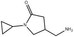 4-(AMINOMETHYL)-1-CYCLOPROPYLPYRROLIDIN-2-ONE Struktur