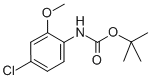 TERT-BUTYL 4-CHLORO-2-METHOXYPHENYLCARBAMATE Struktur