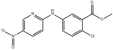 2-chloro-5-(5-nitro-pyridine-2-ylamino)-
benzoic acid methyl ester Struktur