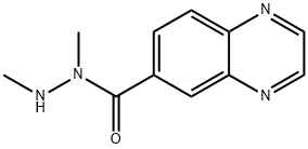 6-Quinoxalinecarboxylic acid, 1,2-diMethylhydrazide Struktur