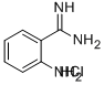 BENZENECARBOXIMIDAMIDE,2-AMINO-,HYDROCHLORIDE (1:1) Struktur