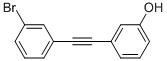 3-((3-BROMOPHENYL)ETHYNYL)PHENOL Struktur