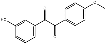 1-(3-HYDROXYPHENYL)-2-(4-METHOXYPHENYL)ETHANE-1,2-DIONE Struktur