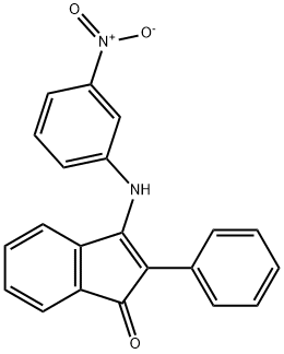 3-(3-nitroanilino)-2-phenyl-1H-inden-1-one Struktur