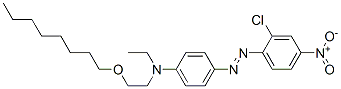 4-[(2-chloro-4-nitrophenyl)azo]-N-ethyl-N-[2-(octyloxy)ethyl]aniline Struktur