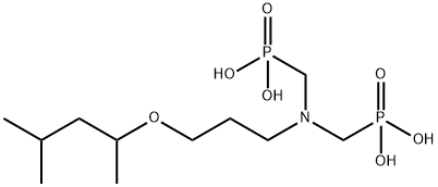 [[[3-(1,3-dimethylbutoxy)propyl]imino]bis(methylene)]bisphosphonic acid Struktur