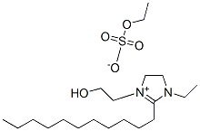 1-ethyl-4,5-dihydro-3-(2-hydroxyethyl)-2-undecyl-1H-imidazolium ethyl sulphate Struktur