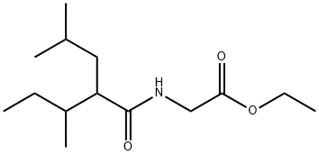 ethyl N-(2-sec-butyl-3-methyl-1-oxopentyl)glycinate Struktur