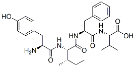 tyrosyl-isoleucyl-phenylalanyl-valine Struktur