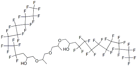 1,1'-[oxybis[(isopropylene)oxy]]bis[4,4,5,5,6,6,7,7,8,8,9,9,10,10,11,11,12,12,13,13,13-henicosafluorotridecan-2-ol] Struktur