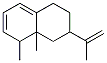 1,5,6,7,8,8a-hexahydro-1,8a-dimethyl-7-(1-methylvinyl)naphthalene Struktur