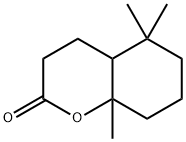 octahydro-5,5,8a-trimethyl-2H-1-benzopyran-2-one Struktur