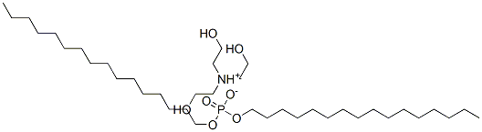 tris(2-hydroxyethyl)ammonium dihexadecyl phosphate Struktur