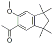 1-(2,3-dihydro-6-methoxy-1,1,3,3-tetramethyl-1H-inden-5-yl)ethan-1-one Struktur