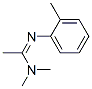 N,N-dimethyl-N'-(2-methylphenyl)acetamidine Struktur