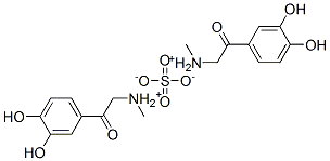 bis[[2-(3,4-dihydroxyphenyl)-2-oxoethyl]methylammonium] sulphate Struktur