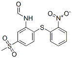 N-[5-(methylsulphonyl)-2-[(2-nitrophenyl)thio]phenyl]formamide Struktur