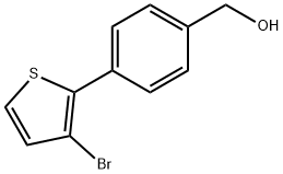 4-(3-BROMOTHIEN-2-YL)PHENYL]METHANOL Struktur