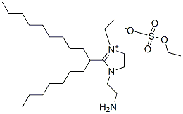 (Z)-1-(2-aminoethyl)-3-ethyl-2-(8-heptadecyl)-4,5-dihydro-1H-imidazolium ethyl sulphate Struktur