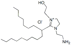 (Z)-1-(2-aminoethyl)-2-(8-heptadecyl)-4,5-dihydro-3-(2-hydroxyethyl)-1H-imidazolium chloride Struktur