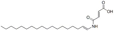 4-(octadecenylamino)-4-oxo-2-butenoic acid Struktur