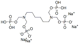 12,12-dihydroxy-2,9-bis[(phosphonooxy)methyl]-11-oxa-2,9-diaza-12-phosphadodecyl dihydrogen phosphate 12-oxide, tetrasodium salt Struktur