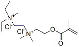 N,N-diethyl-N,N',N'-trimethyl-N'-[2-[(2-methyl-1-oxoallyl)oxy]ethyl]ethylenediammonium dichloride Struktur