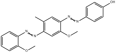 p-[[2-methoxy-4-[(2-methoxyphenyl)azo]-5-methylphenyl]azo]phenol Struktur