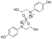 bis[(2-hydroxyethyl)(4-hydroxyphenyl)ammonium] sulphate Struktur