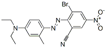 3-bromo-2-[[4-(diethylamino)-o-tolyl]azo]-5-nitrobenzonitrile Struktur