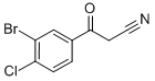 BENZENEPROPANENITRILE, 3-BROMO-4-CHLORO-B-OXO- Struktur