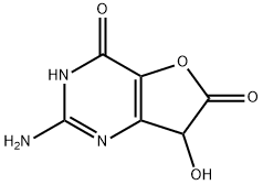 Furo[3,2-d]pyrimidine-4,6(3H,7H)-dione,  2-amino-7-hydroxy- Struktur