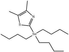 4,5-DIMETHYL-2-(TRIBUTYLSTANNYL)THIAZOLE Struktur