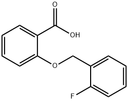 2-[(2-fluorobenzyl)oxy]benzoic acid Struktur