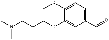 3-[2-(dimethylamino)ethoxy]-4-methoxybenzaldehyde Struktur